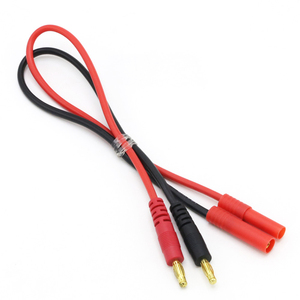 Hxt 3.5mm hxt 4mm chuối đạn kết nối 14awg 300mm Silicone dây Imax RC B6 b6ac LiPo pin sạc nhựa phí Cáp - Product Image 1