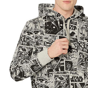 Sudadera con capucha para hombre con estampado espacial, cómoda, de forro polar, con estampado completo, estilo casual, urbano, cálida y elegante para uso diario. - Product Image 2