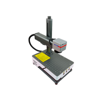Mini graveur laser à fibre, corps noir et blanc, 20W 30W, refroidissement par air, marqueur léger pour gravure sur acier inoxydable