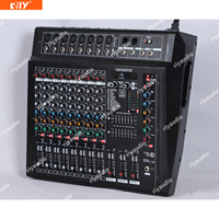 Console de mixage amplifiée DMX99 Series 6/8/12/16 canaux 350W avec lecteur MP3 numérique haute définition grand écran, égaliseur 99DSP 3 bandes pour bar