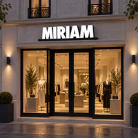 Enseignes lumineuses Gozone : Lettres en relief frontales pour boutique de vêtements, enseigne personnalisée en acrylique avec logo LED