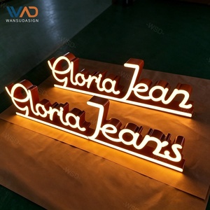 Letrero LED Personalizado para Tienda, Letrero 3D Iluminado <span class=keywords><strong>con</strong></span> Letras de Canal Estándar, Letrero Comercial para Tienda o Negocio - Product Image 3