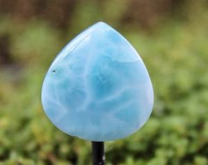 พลอย Larimar อัญมณี Cabochon หลวม4มม. อัญมณี925คุณภาพสูงจากธรรมชาติ - Product Image 4