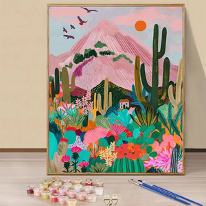 Kit de pintura por números arte estilo impresionista Diy Kit de pintura al óleo lienzo al óleo arte de pared pintura personalizada por diseñador de números 16*20 pulgadas - Product Image 5