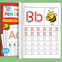 Grenzüberschreitendes rotes 26-Buchstaben-Englisch-Vorschul-Lernheft & Kindergarten-Englisch-Übungsheft (Papier)