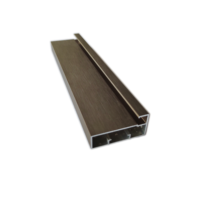 Perfil de extrusión de aluminio Perfil de marco de aluminio para ventanas Puerta de vidrio y gabinete de cocina