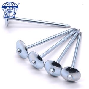 工場亜鉛メッキ屋根釘製造機屋根釘亜鉛メッキ傘頭ツイストステンレス鋼釘 - Product Image 1