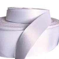 Tecido de fita branca grossa do poliéster personalizado para cordão de impressão de subolmação