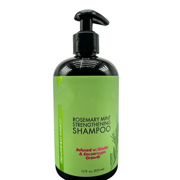 Mie 355ml Shampooing fortifiant à la menthe infusé à la biotine encourage la croissance des cheveux Shampooing lle