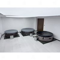 Bain à remous gonflable pour 6 personnes de haute qualité avec massage à bulles-Spa portable pour une utilisation en extérieur-Vente en gros pour bain à remous familial