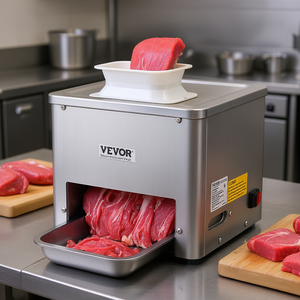 Trancheuse à viande électrique commerciale Vevor 550W, épaisseur réglable, lame en acier inoxydable, pour usage en cuisine et restaurant - Product Image 2