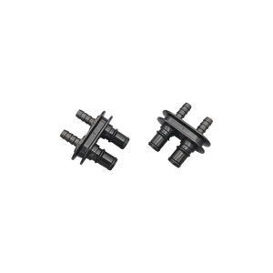 Acetal In-Line Shut Off Macho Insertar Acoplamientos rápidos Desconexión rápida Breakaway Acoplamientos de doble puerto Conector de manguera Doble - Product Image 4