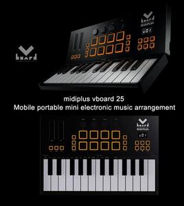 Vboard 25 teclas portátil Mini arreglo de música electrónica controlador de teclado Midiplus accesorios para instrumentos musicales - Product Image 3