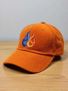 Nouvelle Casquette de Baseball Personnalisée 2026 en Velours Côtelé à 6 Panneaux avec Logo Brodé et Sangle Réglable - Product Image 1