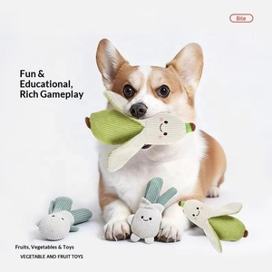 Toptan Köpek Sesli Oyuncakları Sevimli Peluş Meyve Atıştırmalıkları ve Sebzeler Köpek Oyuncakları Yavru Küçük Orta Boy Köpekler için - Product Image 2