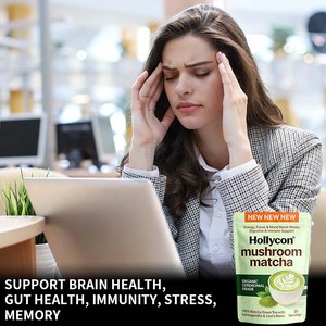 Matcha aux champignons Marque Blanche OEM avec Crinière de Lion et Ashwagandha pour la Santé Cérébrale, Intestinale, Immunitaire, du Stress et de la Mémoire - Product Image 2