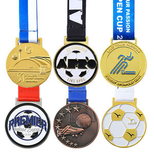 Médailles personnalisées, trophées sportifs en métal, plaques avec ruban, livraison en 10 jours pour les événements <span class=keywords><strong>de</strong></span> marathon, <span class=keywords><strong>de</strong></span> football, <span class=keywords><strong>de</strong></span> soccer, récompenses - Product Image 2