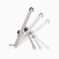 Support de lecture ergonomique portable Private Mold BCH-09 actto, pince à livre réglable en hauteur sur 18 niveaux, support de bureau pour papier