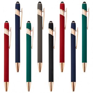 Custom Metal Ball Point <b>Pen</b> Custom Logo Universal for Single Head Rubber Tip Touch Control Black/<b>Multi</b>-<b>Colored</b> Ink 1.0mm - Product Image 5