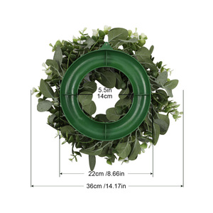 Artificial Eucalyptus Wreath 30cm-100cm Wall Mount Home Decoration <b>Wedding</b> <b>Prop</b> Plastic Material - Product Image 4