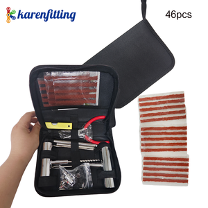 Kit de Reparación de Neumáticos con Tiras de Goma de Alta Viscosidad, Herramientas Universales para Reparación de Pinchazos de Ruedas sin Cámara, con Bolsa de Transporte - Product Image 3