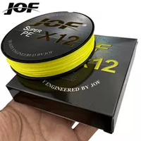JOF – ligne de pêche Pe haute résistance, 500M, 12 brins, 12 multifilaments tressés