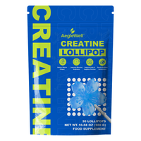 AegleWell Creatine Lollipop |   300g (30 stuks) Voedselkwaliteit Pre-Workout Spierherstel Uithoudingsvermogen Trainingsprestatie