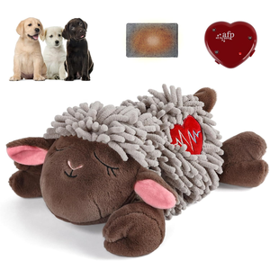 AFP 불안 완화 양털 장난감, 부드러운 플러시 강아지 장난감, 강아지 심장 박동 장난감, 온열 패드 포함, 수면 보조, 강아지 및 고양이를 위한 포근한 장난감 - Product Image 1