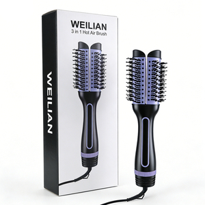 แปรงไดร์<span class=keywords><strong>ผม</strong></span> 3 in 1 พร้อมแปรงกลมและเทคโนโลยีความร้อนเพื่อการเป่า<span class=keywords><strong>ผม</strong></span>แบบมืออาชีพและผลลัพธ์ระดับซาลอนที่บ้าน - Product Image 2