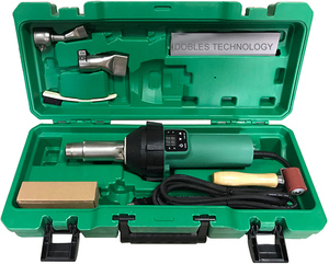 Pistola de Soldadura de Plástico de Aire Caliente de 1600W, Máquina de Soldadura de Láminas de <span class=keywords><strong>PVC</strong></span> y PP para Pisos, con Pantalla Digital de Calentamiento - Product Image 1