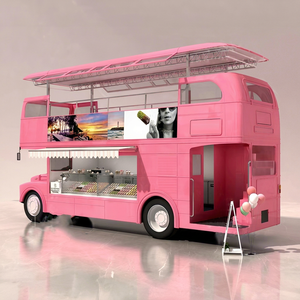 Carrito de Café 2025 de Dos Pisos, Camión de Comida Móvil Eléctrico con Máquina de Helados, Cafetería - Product Image 1