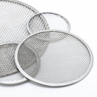 304 316L Stainless Steel Plain Weave Single Layer Metal Wire Mesh Filter Disc untuk Pengolahan Air