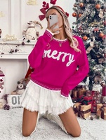 Nouveau Pull Tricoté de Noël 2026 pour Femme – Haut Décontracté à Manches Longues et Coupe Ample pour l'Automne et l'Hiver