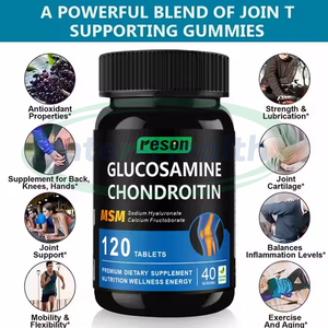 Ausreson ยาเม็ดกลูโคซามีนในหลอดฮาลาลอาหารเสริมเพื่อสุขภาพ MSM กลูโคซามีนคอนดรอยติน - Product Image 3