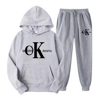 2025 Prix de Gros Tendance Lettres Imprimées Ensemble Homme Hoodie et Survêtement 2 Pièces Coupe-Vent pour Hiver