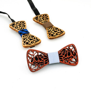 Ensemble de nœuds <span class=keywords><strong>papillon</strong></span> en <span class=keywords><strong>bois</strong></span> massif creux pour enfants populaires en Europe et aux États-Unis - Product Image 4
