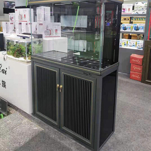 Aquarium de luxe écologique de <span class=keywords><strong>125</strong></span> gallons avec filtre et pompe de fond, verre ultra-clair à faible teneur en fer et support en aluminium - Product Image 2