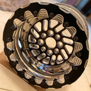 Sürükle yarış araba 2 3 parça beadlock ile dövme alaşım derin çanak tekerlek 5x114.3 5x130 5x120 5x112 15 16 17 GTR BMW için 18 inç jant - Product Image 5