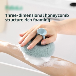 Bola de Baño Estilo Japonés, Redonda y Súper Suave, con Red de Espuma para Masaje de Espalda, No se Desprende, para Hombres y Mujeres, Flor de Ducha - Product Image 4