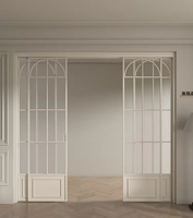 Portes coulissantes en verre robustes au design minimaliste moderne pour jardin extérieur, patio, balcon avec structure en alliage d'aluminium