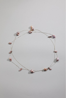 Collier avec pendentif en perle baroque d'eau douce plaqué or - Cadeau de fête classique, matériau naturel, certifié CE ASTM REACH, bijoux de mode
