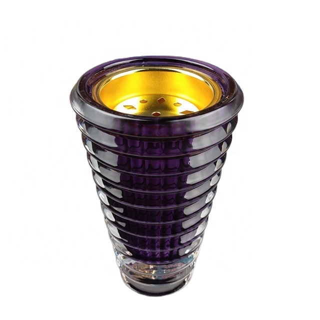 Лидер продаж 2021 Роскошная кристаллическая курильница, декоративная фиолетовая курильница, Арабская курильница