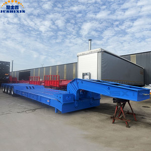 Hot Sale Semi-<strong>Trailer</strong> 4 Axle <strong>Gooseneck</strong> Lowboy <strong>Trailer</strong> Low-Profile Semi Lowbed Truck <strong>Trailer</strong> Factory Direct Sale - Product Image 2