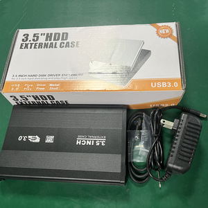 เคสฮาร์ดไดรฟ์ภายนอก3.5นิ้วปลอกโลหะ3.0 USB สำหรับเดสก์ท็อป SATA HDD - Product Image 1