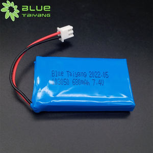 Paket Baterai Isi Ulang LP103050 7.4v Li Polymer 7.4v 680mah - Product Image 1
