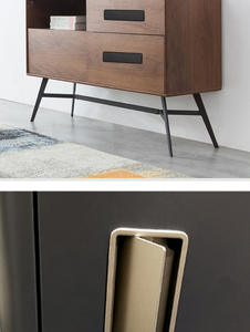 Boutons et poignées de tiroir de luxe en alliage de zinc dissimulés au design européen Nouvelle poignée d'armoire pour armoires de cuisine et commodes - Product Image 4