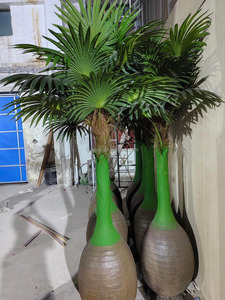 Botella de <span class=keywords><strong>vino</strong></span> artificial resistente a los rayos UV, árbol de coco, palmera hecha a mano para interior, exterior, Hotel, restaurante, decoración, planta perenne - Product Image 3