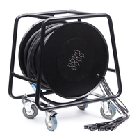 Câble réseau Ethernet professionnel Kingwire 4 canaux RJ45 Cat6 en cuivre blindé avec enrouleur de câble pour écran d'affichage