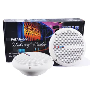 2*60W 4Ohm Speaker Langit-langit Tahan Air Daya Tinggi Ukuran Potongan 146Mm Speaker Kamar Mandi Laut Rentang Penuh Stereo Surround SUMWEE