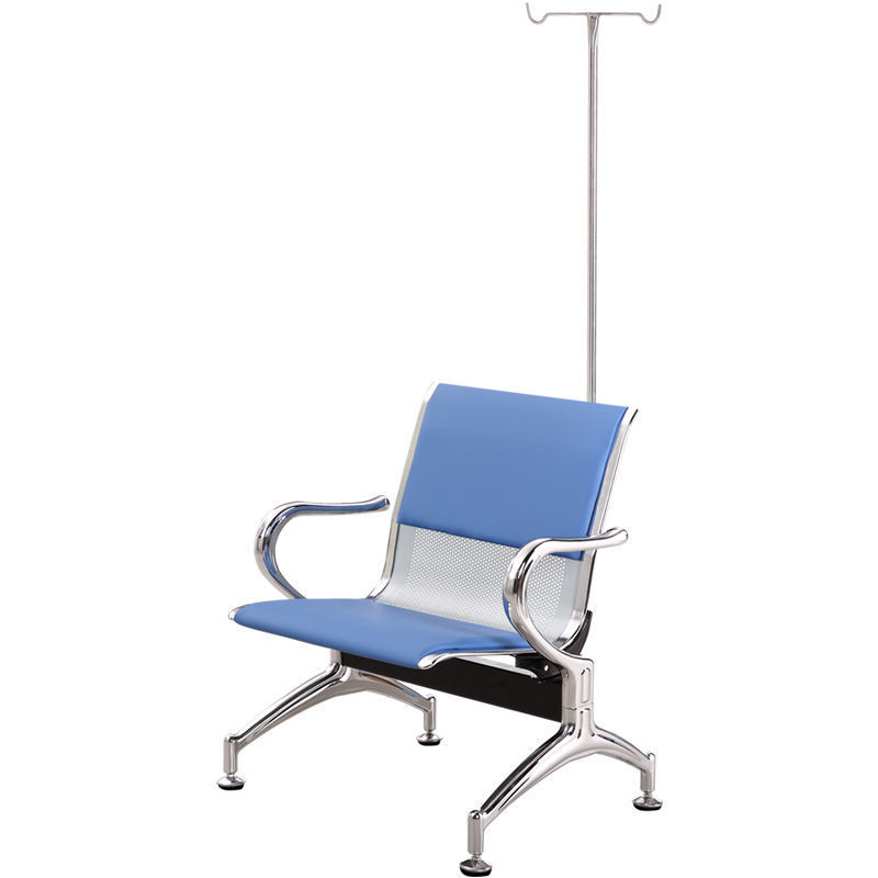 Bleu avec rembourrage en cuir